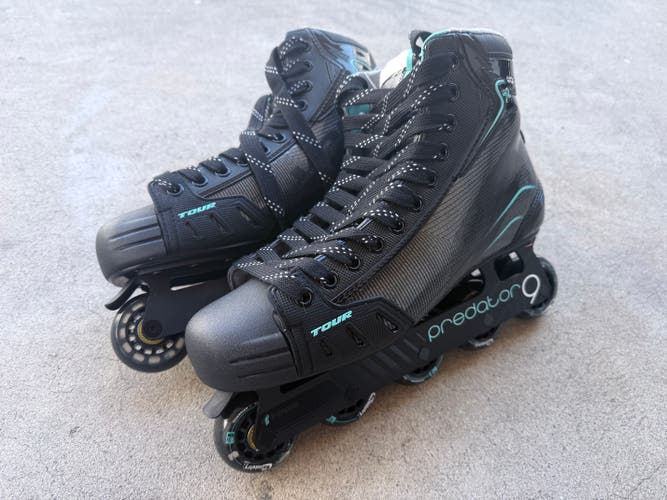 Senior Tour Predator 9 Inline Hockey Goalie Skates Regular Width Size 10.5 (New)
