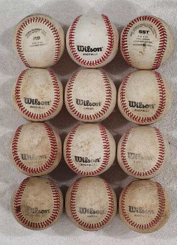 Wilson Baseballs 12 pack (Used)