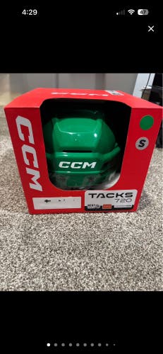 NEW CCM Tacks 720 Helmet – Small – Kelly Green – HECC 2031 - no ear guards