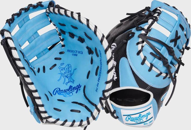 New Rawlings Heart of the Hide 13'' First Base Mitt CB/BK 11873-RAWPRORDCT10CBRHT