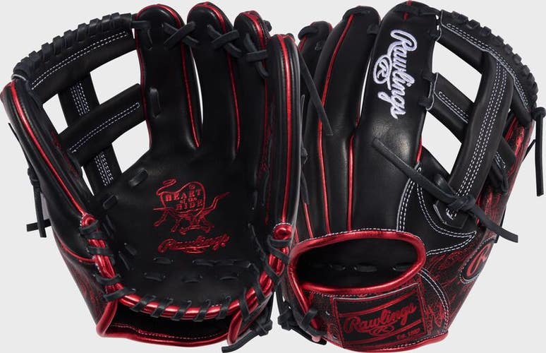 New Rawlings Heart of the Hide 11.5-Inch Infield Glove RH Throw BK/SC 11873-RAWPRORB7341BSRHT