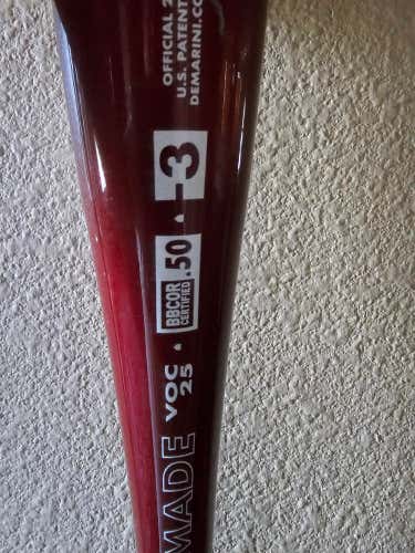 2024 DeMarini Voodoo One Alloy BBCOR Certified Bat 28 oz 31" (Used)