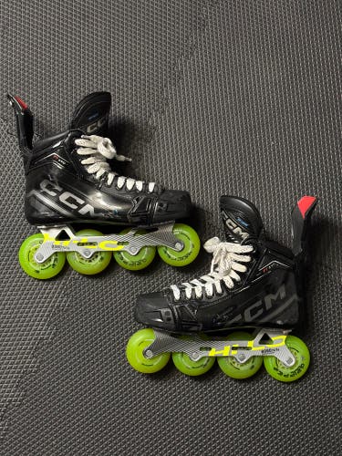 CCM Jetspeed FT690 size 8 Roller Inline Conversion Hockey Skates Regular Width