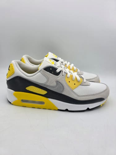 Nike Air Max 90 White Lightning Yellow Smoke Grey Retro DM0029-111 Men Size 11