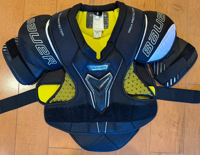 Bauer Supreme Ignite Pro Senior XL Hockey Shoulder Pads Arch Protection Black (Used)