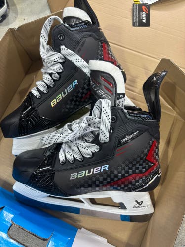 Black 2024 Bauer Supreme Shadow Hockey Skates 8.5 (New)