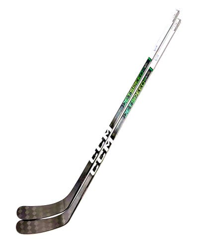 New 2 pack CCM Jetspeed FT6 Pro (green) Pro Stock - RH, P29, 75 Flex