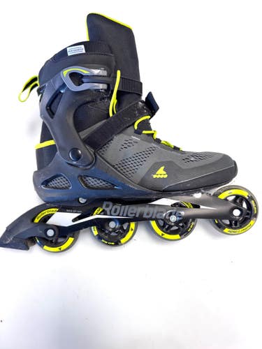Used Rollerblade MACROBLADE 80 Senior Rec Fitness Skates Black Senior 11 11860-S000316693