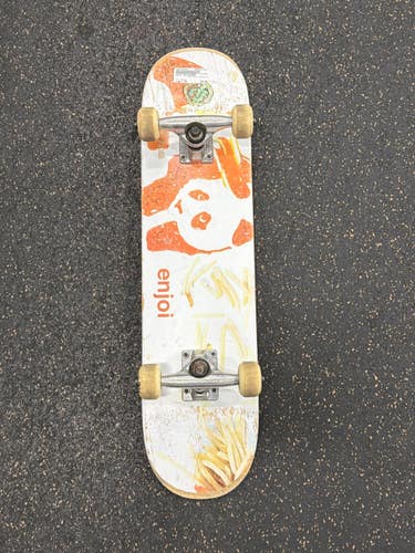 Used ENJOI SKATEBOARD Complete Skateboard White 7" 11337-S000498382