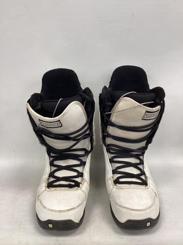 Used Burton RAMPANT SNOWBOARD BOOTS Mens Snowboard Boots White Senior 9.5 11851-S000053479