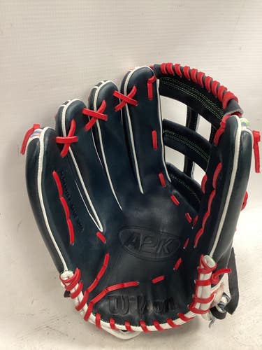 Used Wilson A2K PRO-STOCK SELECT BB/SB Glove LH Throw Navy Blue 12 3/4" 11851-S000053472
