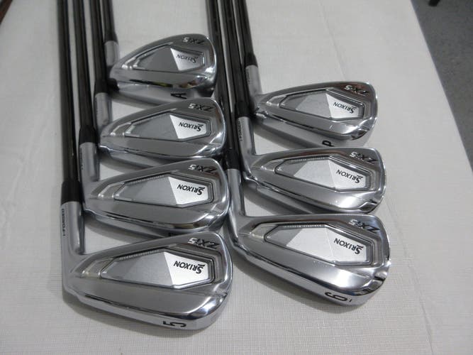 Srixon ZXi5 Iron Set - 5-PW, AW - KBS $-Taper 120 Stiff Flex Steel - MINT
