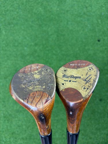 MacGregor Tom Weiskopf Gold Crown 3 & 4 Wood Set RH Vintage Golf Clubs