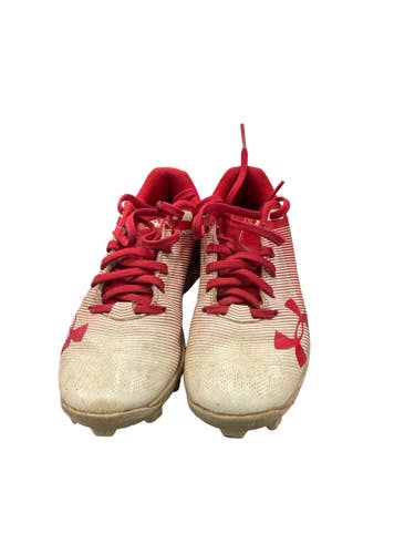 Used Under Armour BB/SB Cleats Red Junior 01 11859-S000034155