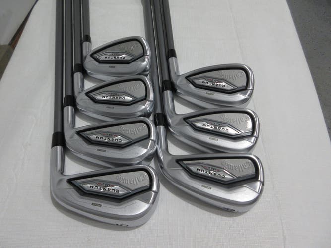 Callaway Quantum Max Iron Set - 5-PW, AW - Stiff Flex Graphite