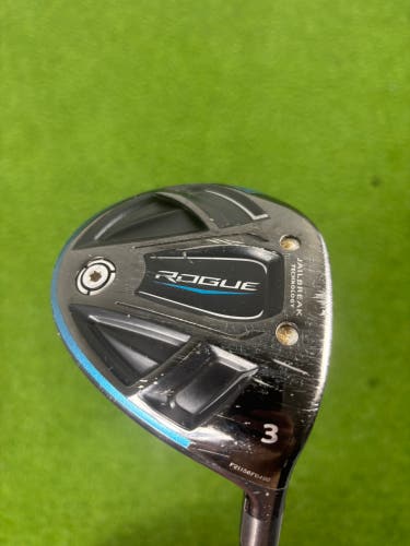 2018 Callaway Rogue Right Handed Fairway Wood Regular Flex 3 Wood (Used)