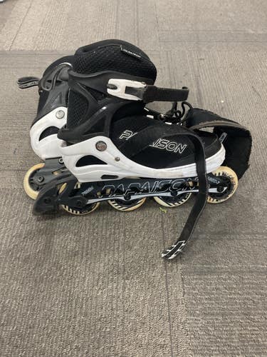Used PAPAISON INLINE SKATES Senior Rec Fitness Skates Black Adjustable 11614-S000245094