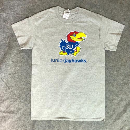 Kansas Jayhawks Mens Shirt Small Gray Short Sleeve Tee College Top Football NCAA