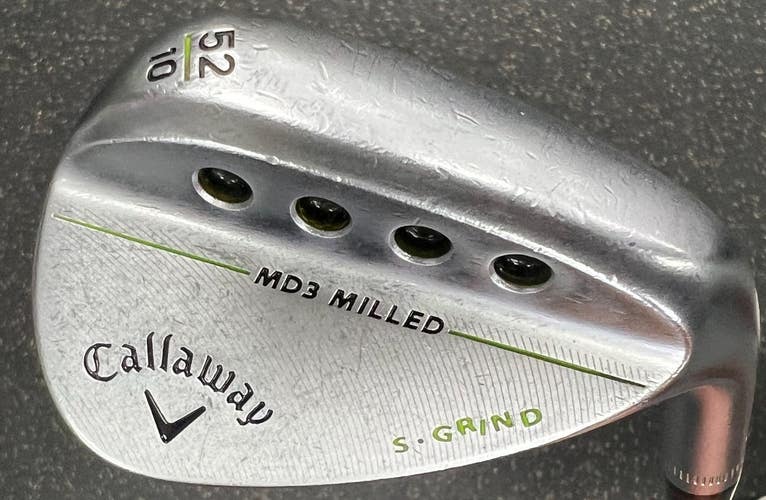Used Callaway MD3 MILLED Golf Wedge Mens RH 52 Degree 11497-S000162083