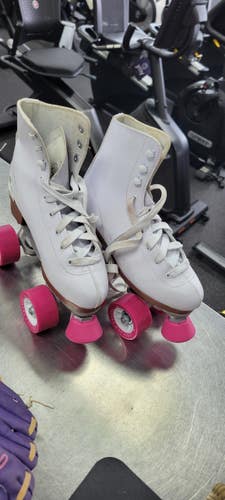Used Chicago SIZE 4 Senior Roller Quad Skates White Senior 4 11497-C000162051