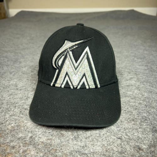 Miami Marlins Youth Hat Black Silver Baseball MLB Girls 9Forty Girls Sports Logo