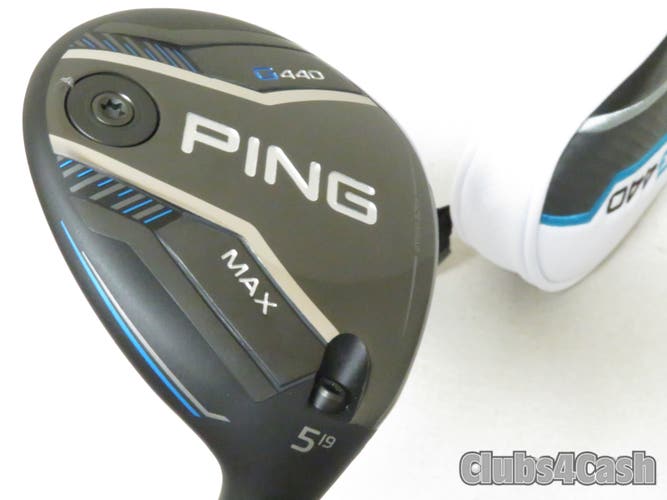 PING G440 MAX Fairway 19  5 Wood TOUR 2.0 Black 75 X-Flex +Cover .. MINT