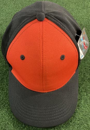 OC Sports Hat Fitted Baseball Cap M/L Black Orange New With Tags