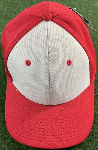 OC Sports Hat Fitted Baseball Cap M/L Red Gray New With Tags