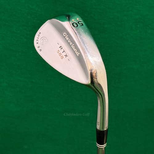 Cleveland 588 RTX Rotex 2.0 Chrome 50-10 50 Gap Wedge Dynamic Gold Wedge Flex