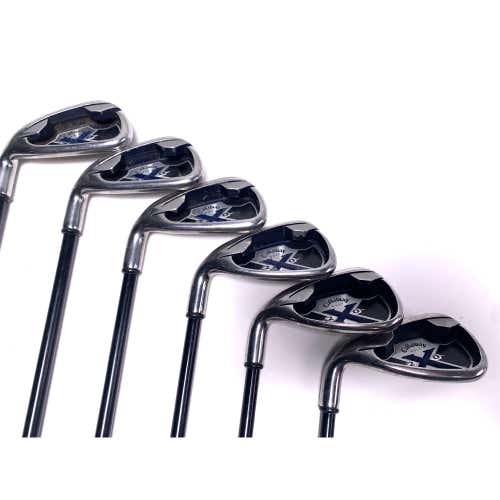 LEFTY Callaway X-20 Iron Set 5-PW 75g Regular Graphite Mens LH