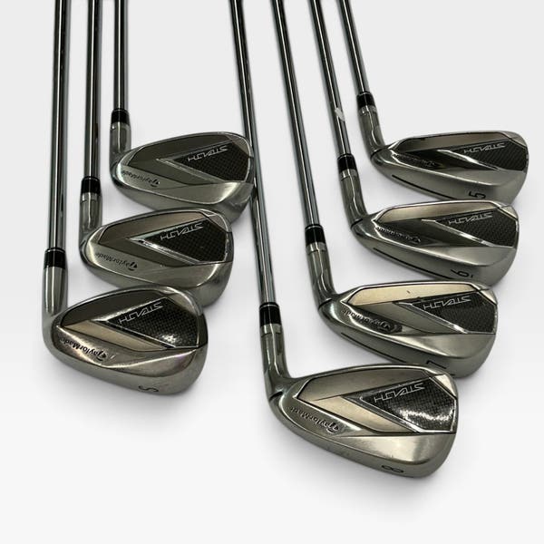 TaylorMade Stealth Iron Set 5-PW SW KBS MAX MT 85 Stiff Flex