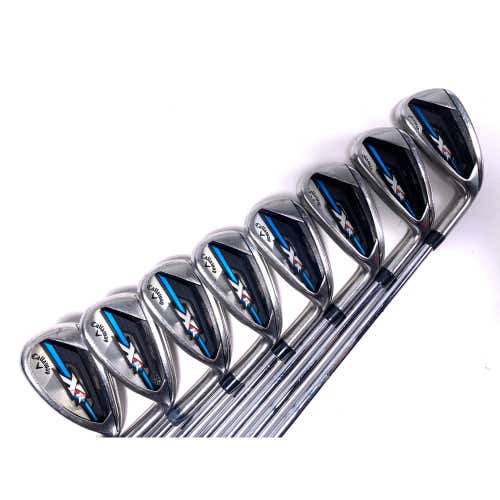 Callaway XR OS Iron Set 4-PW+AW True Temper Speed Step 80 Stiff Steel Mens RH