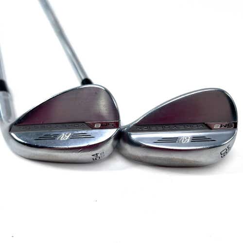 Titleist Vokey SM8 Tour Chrome Wedge Set 54* 10 | 60* 8 KBS Tour V 110g Stiff RH
