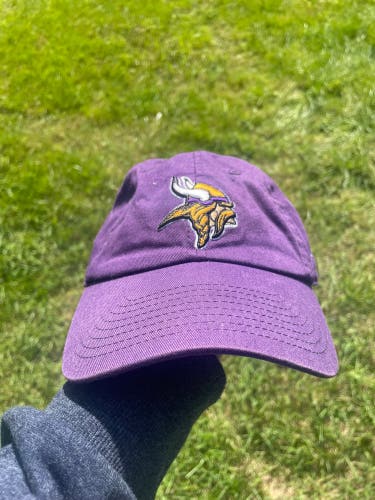 Purple Adult Unisex Minnesota Vikings One Size Fits All 47 Brand Hat (Used)