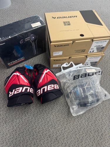 5- Piece package Hockey Skates Regular Width Size 5.5 (New)