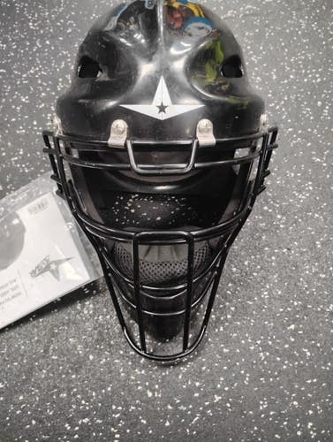Used All Star MVP2310-2 Catchers Helmet w/Mask Black S/M 11849-S000044945