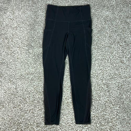 Athleta Leggings Womens Small Black High Rise Slim Mesh Pocket Stretch Athletic