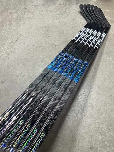 6 PACK 80 Flex Custom P28 Nitro Wrapped As Hzrdus Smoke Senior True Left Hand Pro Stock (New)