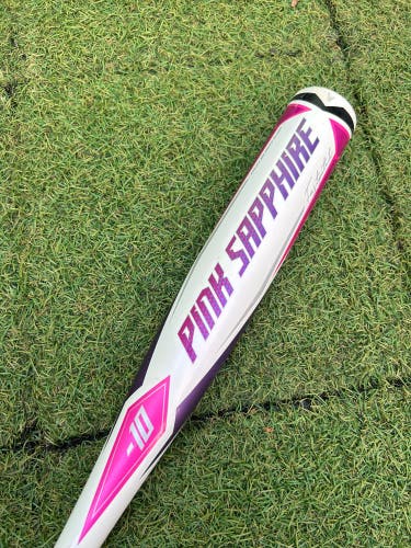 2022 Easton Pink Sapphire Alloy Bat (-10) Alloy 17 oz 27" (Used)