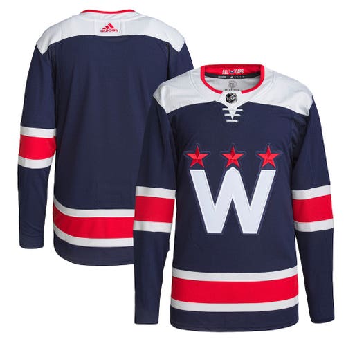 Adidas Primegreen Washington Capitals Authentic Alternate Jersey Navy - Size 54