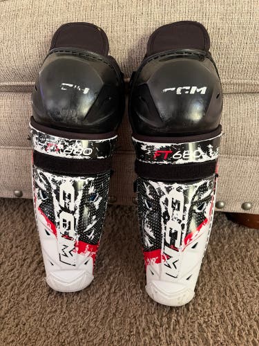 Junior CCM JetSpeed FT680 12" Shin Pads (Used)