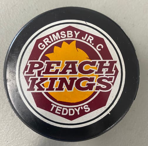 Grimsby PeachKings puck OHA JrC