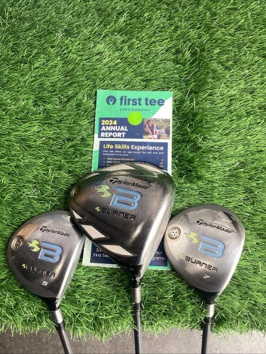 TaylorMade Burner Fairway Woods Set 1-5-7 With Ladies Graphite Shafts