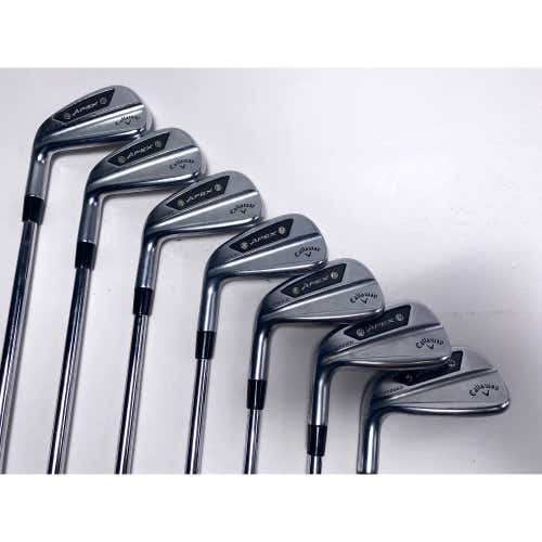 LEFTY Callaway Apex Ai200 Iron Set 4-PW  S400 Tour Issue Stiff LH