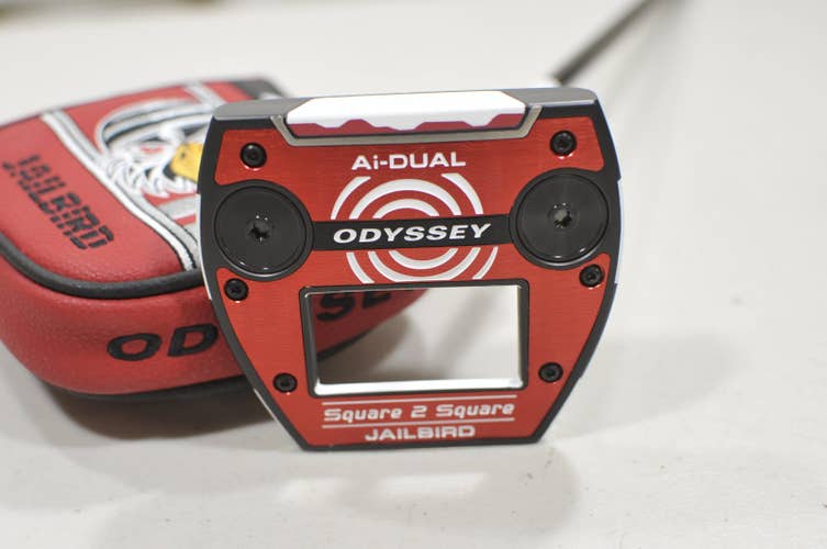 Odyssey Ai-DUAL Square 2 Square Jailbird 35" Putter RH Steel with Cover #228570