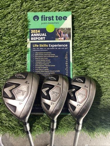 Callaway FT Draw 4W-3H-5H With Ladies Graphite Shafts