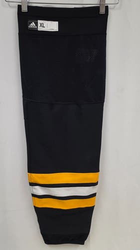 Boston Bruins Home adidas Hockey Socks PRO STOCK (Made in Canada) Size XL (NEW)