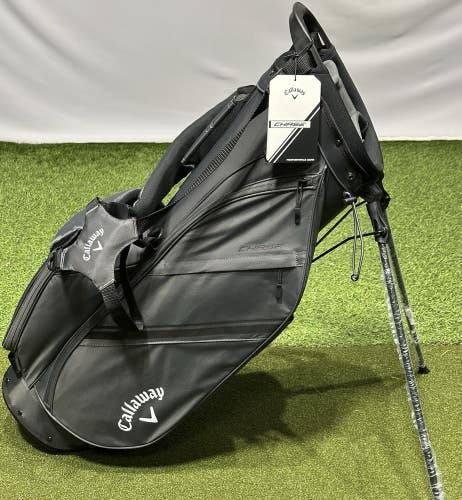 Callaway Chase Double Strap Carry Lightweight Stand Golf Bag Color: Charcoal