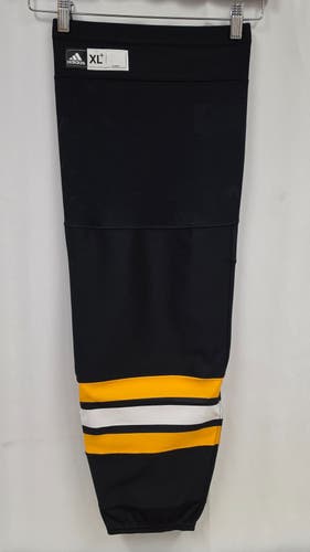 Boston Bruins Home adidas Hockey Socks PRO STOCK (Made in Canada) Size 2XL (NEW)