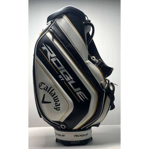 Callaway Rogue ST Staff Bag White 6-Way Divide Single Strap Golf Bag